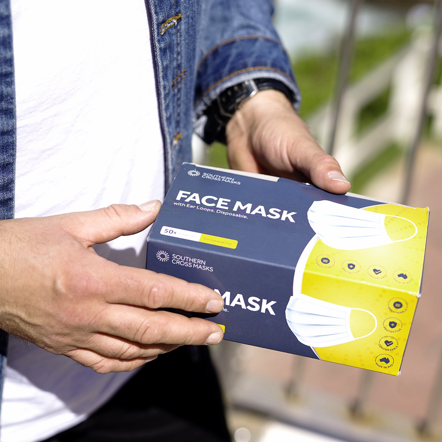 Face Masks Australian Made - 50 Pack x 5